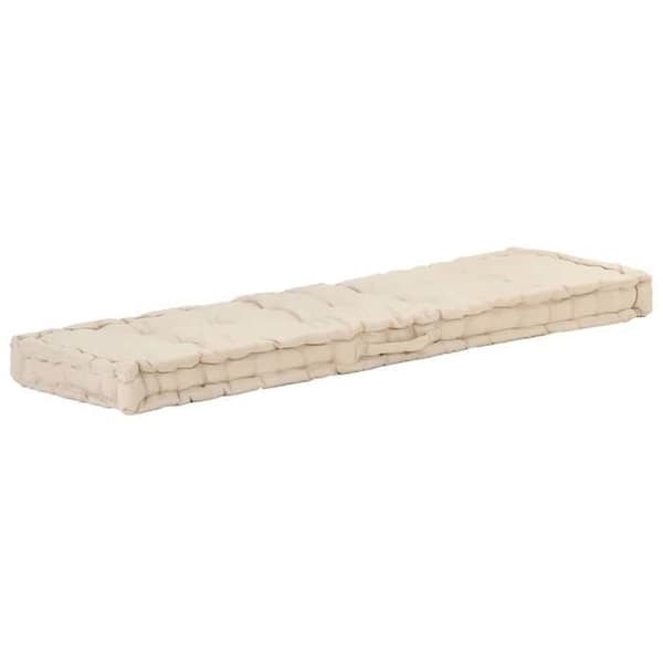 Maison Exclusive - Palettgolvkuddar set om 2 i Beige Bomull beige
