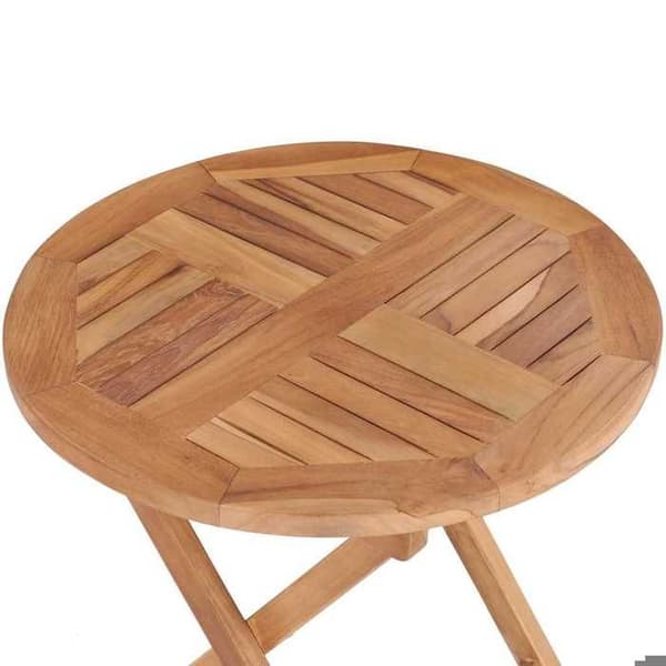 Havemøbel - MAISON EXCLUSIVE - 45 cm - Massiv teak - Sammenklappelig - Velegnet til udendørs brug