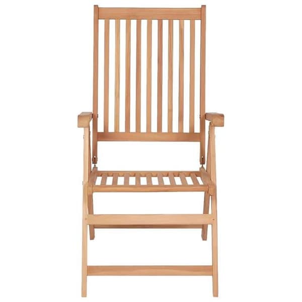 Maison Exclusive - Fällbara lutande fåtöljer, 2 stycken, i massivt teak