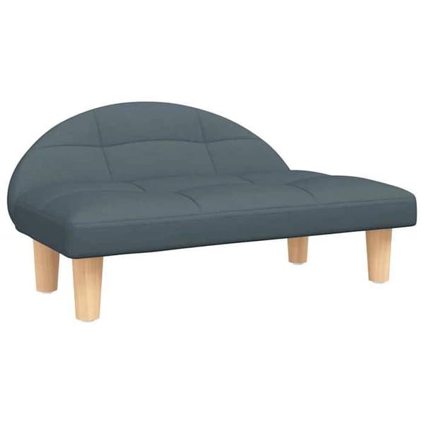 Maison Exclusive - Mörkgrå hundsäng 70x52x30 cm tyg mörkgrå