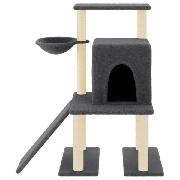 Maison Exclusive - Kattekradse med grå sisal klatretræ 96,5 cm mörkgrå