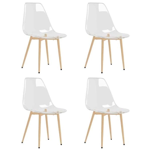Maison Exclusive - Matstolar set om 4 Transparent PET