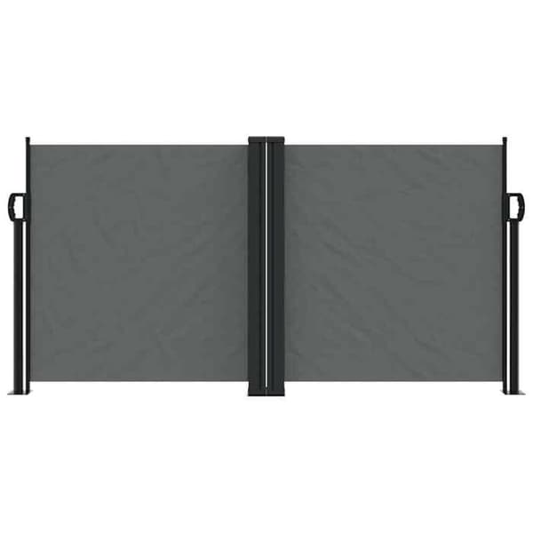 Maison Exclusive - Harmaa vetäytyvä sivuvarjo 120x1200 cm antracit