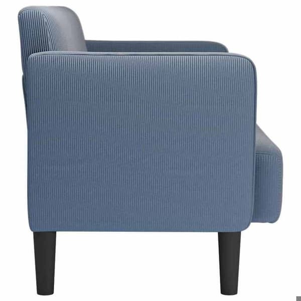 Maison Exclusive - Sofa 109 cm i blå ribbet velour