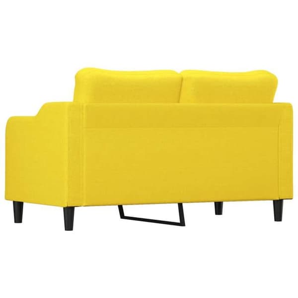 Maison Exclusive - Vaaleankeltainen 2-paikkainen sohva 140 cm Kangas