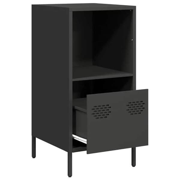 Maison Exclusive - Buffet sort 35x39x73,5 cm koldvalset stål Svart