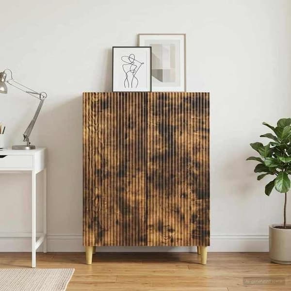 Maison Exclusive - Buffet Røget Eg 66 x 34,5 x 90 cm Ingeniørtræ