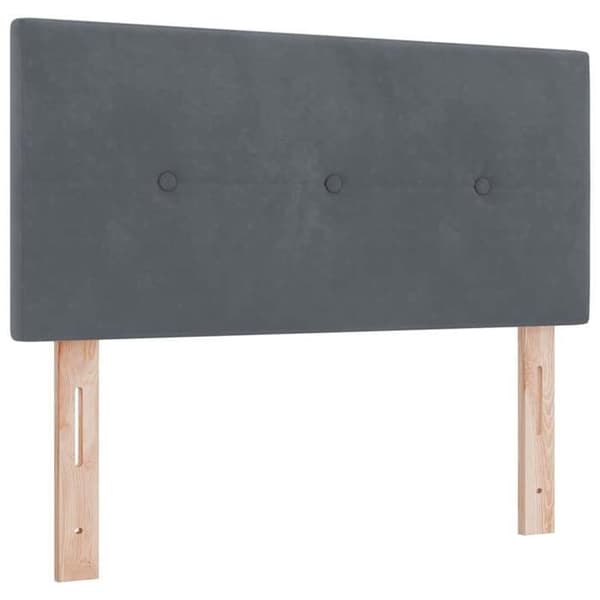 Maison Exclusive - Tummanharmaa pääty 90 cm Sametti Mörkgrå