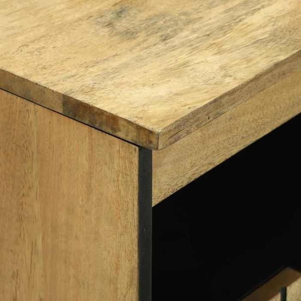 Buffet - EKSKLUSIVT HUS - Rektangulær - Massivt mangotræ - Brun - 60 x 33 x 75 cm brun