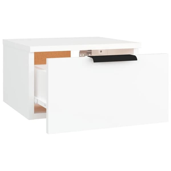 Maison Exclusive - Väggmonterad sängbord vit 34x30x20 cm Vit