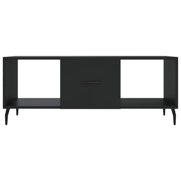 Maison Exclusive - Sort sofabord 102x50x40 cm ingeniørtræ