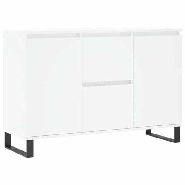 Maison Exclusive - Buffé vit 101,5x35x70 cm ingenjörsträ