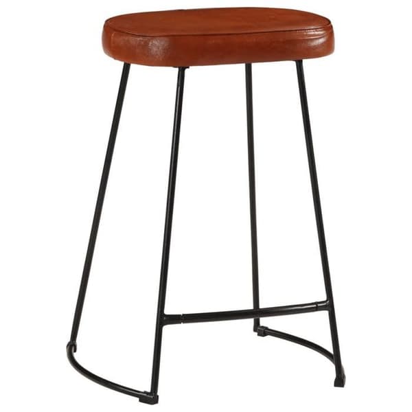 Maison Exclusive - Barstolar set om 2 mörkbruna 41x29x62 cm