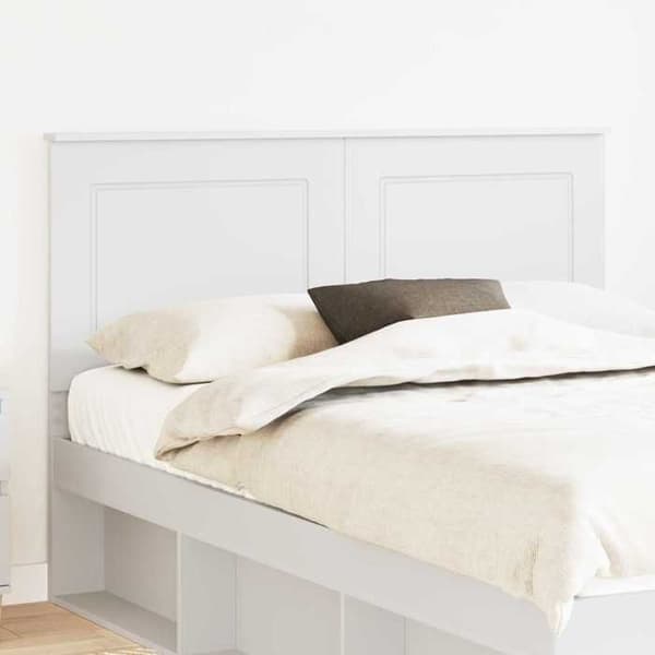 Maison Exclusive - Vit sänggavel 100 cm Ingenjörsträ