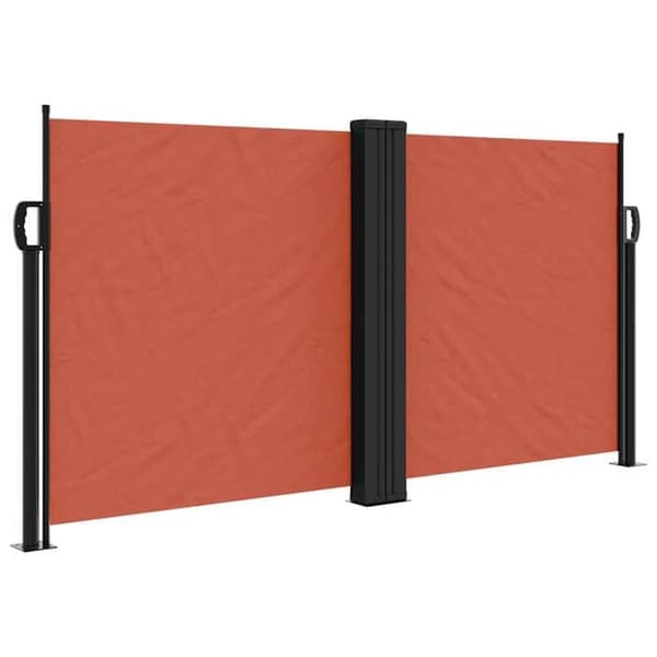 Maison Exclusive - Fällbart sidotak terrakotta 120x600 cm