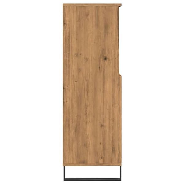 Maison Exclusive - Høj buffet i egetræ, håndlavet 60x36x110 cm, ingeniørtræ