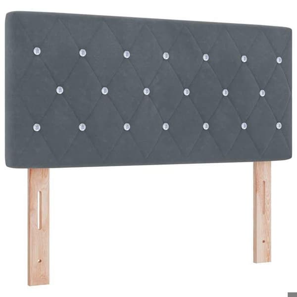 Maison Exclusive - Huvudgavel Mörkgrå 100 cm Sammet