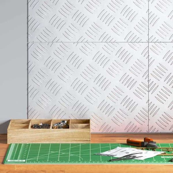 Maison Exclusive - Nez de marche 4 stk 40 x 30 cm Sølv Aluminium Rektangulær