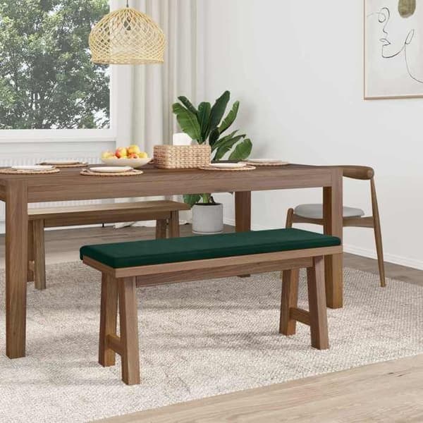 Maison Exclusive - Bänk Kudde Mörkgrön Sammet Djup 35 cm Mörkgrön