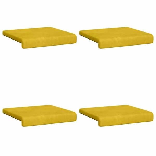 Maison Exclusive - Bänkdyna 4 st Sammet Gul Djup 35 cm