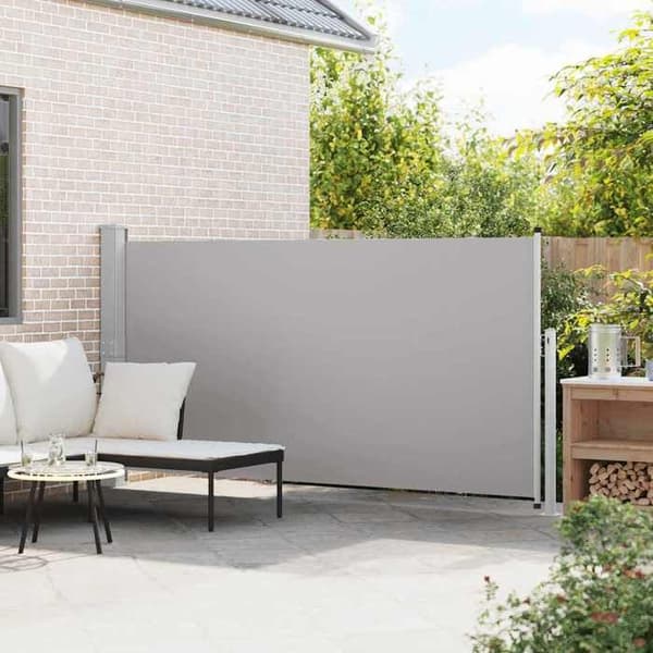Maison Exclusive - Retractable sidotak för patio 160 x 300 cm Grå