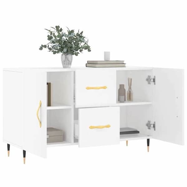 Maison Exclusive - Vit buffé 100x36x60 cm ingenjörsträ