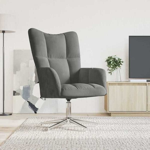 Maison Exclusive - Mørkegrå Velour Relax stol