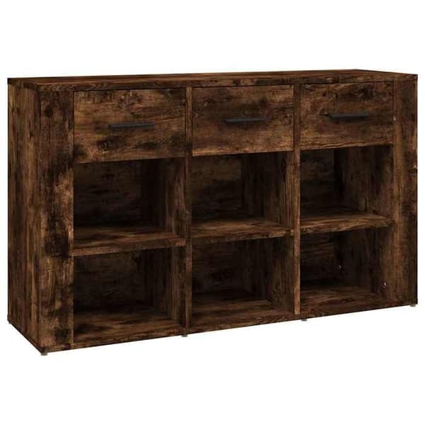 Maison Exclusive - Buffé Ek rökt 100x30x59,5 cm Ingenjörsträ