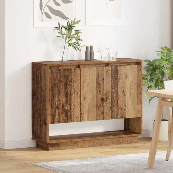 Maison Exclusive - Buffé i gammalt trä 97 x 29 x 75 cm Ingenjörsträ