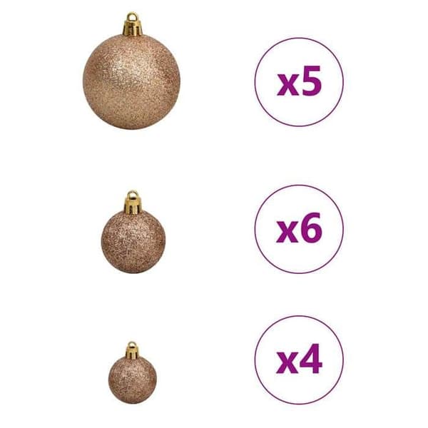 Juletræ - EKSKLUSIV HUS - 150 cm - Grøn - PVC & stål - USB LED-striber Grön
