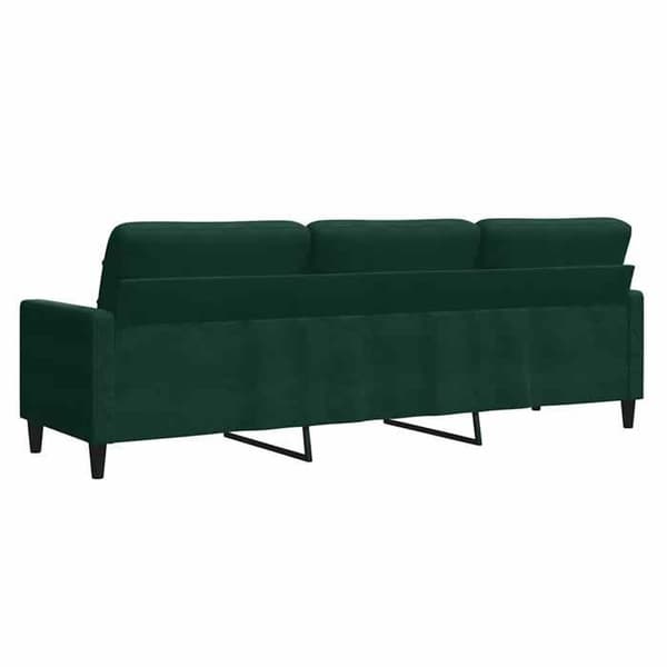 Maison Exclusive - Soffa 3-sits Grön mörk 210 cm Sammet