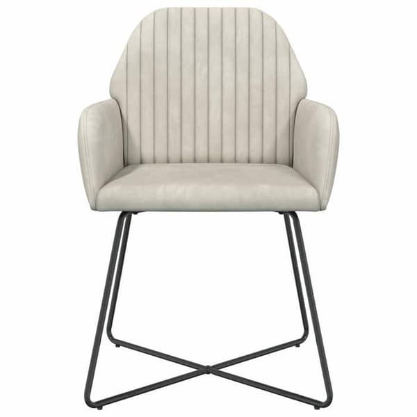 Maison Exclusive - Matstolar 4 st Sammet Kräm 55 x 50 x 84 cm