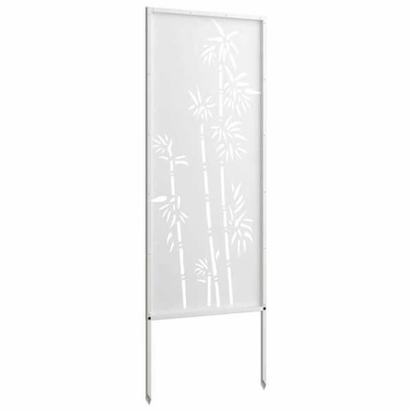 Havelåge - EKSKLUSIV HUS - Rektangulær - Hvid (blomsterdesign) - Stål med mat finish - 50 x 140 cm Vit (blommönster)