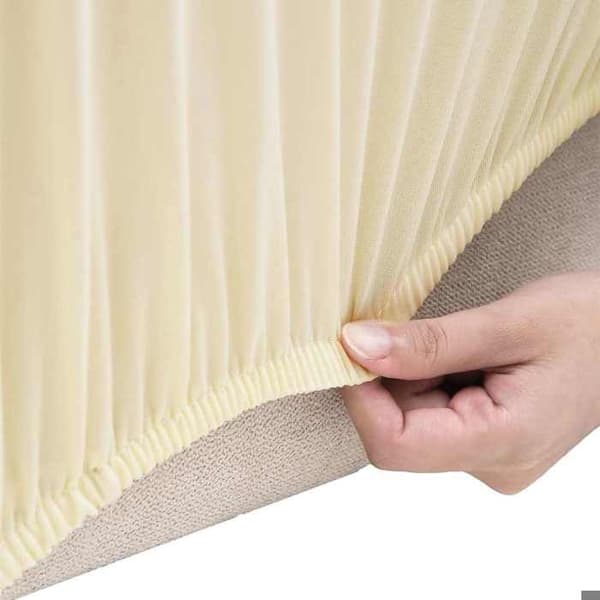 Maison Exclusive - Utsträckbar soffa för 2 personer i crème jersey av polyester