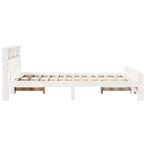 Sengestel - EKSKLUSIV HUS - Platform - Massiv fyr - Hvid - 120 x 200 cm Vit