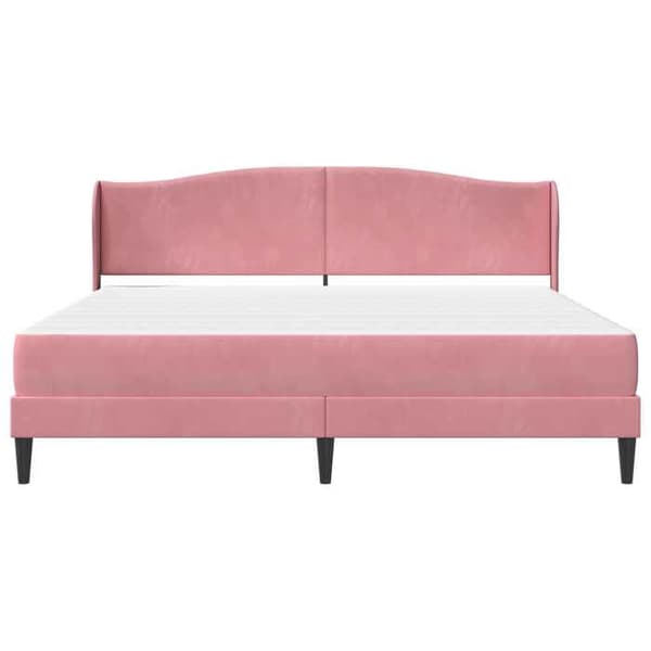 Sengestel - EKSKLUSIV HUS - 180 x 200 cm - Velour - Hovedgærde - Opbevaring under seng Ros