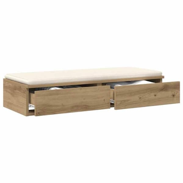 Sengekasse - EKSKLUSIV HUS - 75 x 36,5 x 16,5 cm - Spånplader - Brun - Minimalistisk