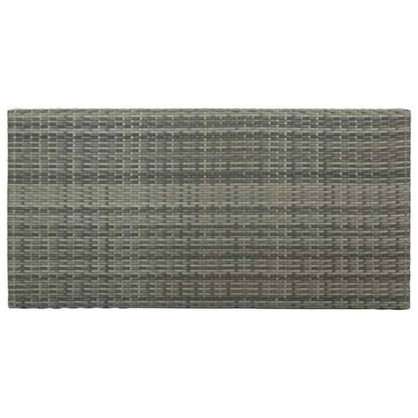 Maison Exclusive - Barbord med opbevaring Grå 120x60x110 cm Vævet har