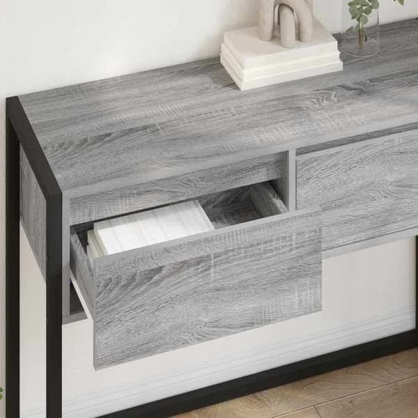 Maison Exclusive - Sidebord Grå Sonoma 100 x 36 x 75 cm Ingeniørtræ