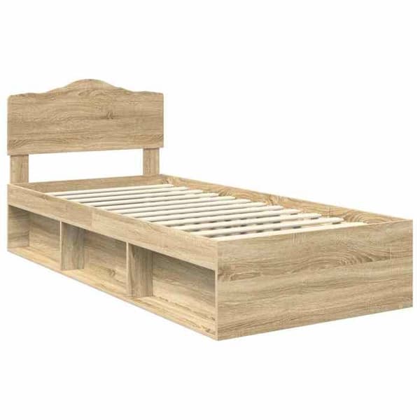 Maison Exclusive - Sonoma 100 x 200 cm sängynrunko massiivipuusta Sonoma