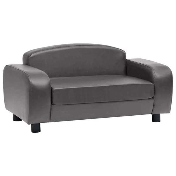 Maison Exclusive - Hundsoffa Grå 80x50x40 cm Syntetläder Grå