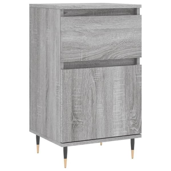 Maison Exclusive - Buffeter 2 stk sonoma grå 40x35x70 cm ingeniørtræ