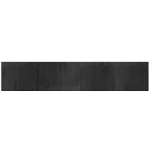 Maison Exclusive - Rektangulær grå tæppe 80x400 cm bambus Grå (neutrala toner)