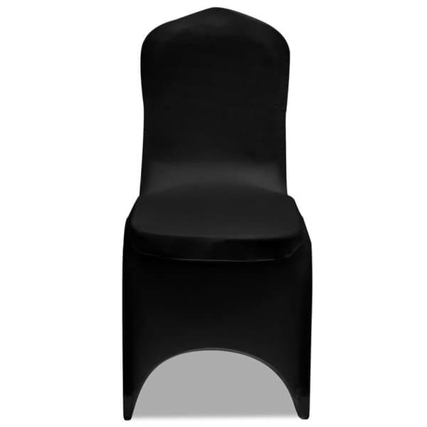 Elastisk stolbetræk - Eksklusivt hjem - Sort - Op til 100 cm - 90% polyester/10% elastan Svart