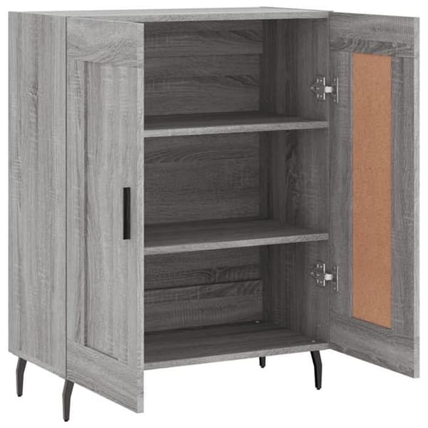 Maison Exclusive - Buffet Sonoma grå 69,5x34x90 cm ingeniørtræ sonoma grå