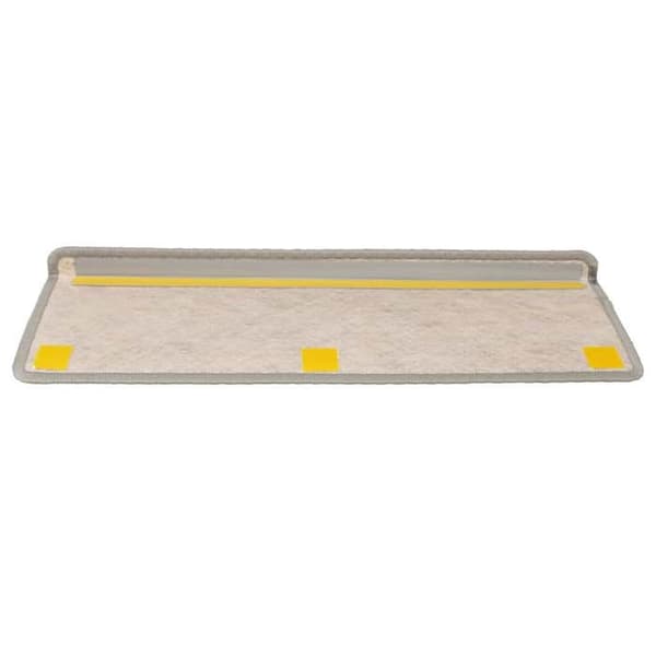 Maison Exclusive - Selvklæbende trappetæpper 15 stk 65x21x4 cm Sølv