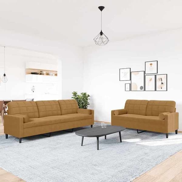 Maison Exclusive - 2 kpl sohvasetti tyynyjen ja samettityynyjen kanssa