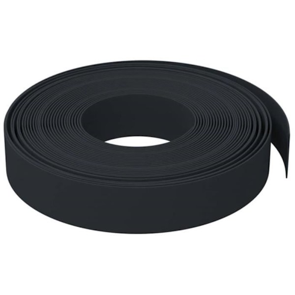 Trädgårdskant - Svart - 10 m X 10 cm - Polyeten Svart