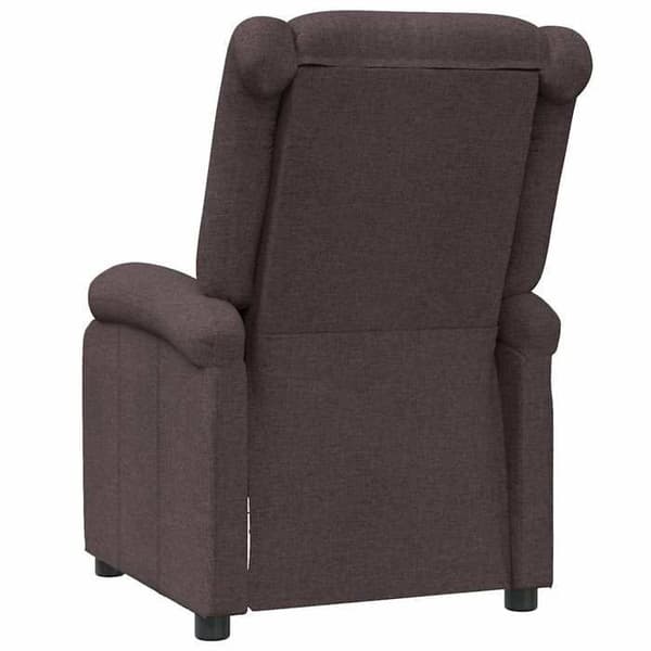 Maison Exclusive - Fällbar fåtölj Mörkbrun Tyg
