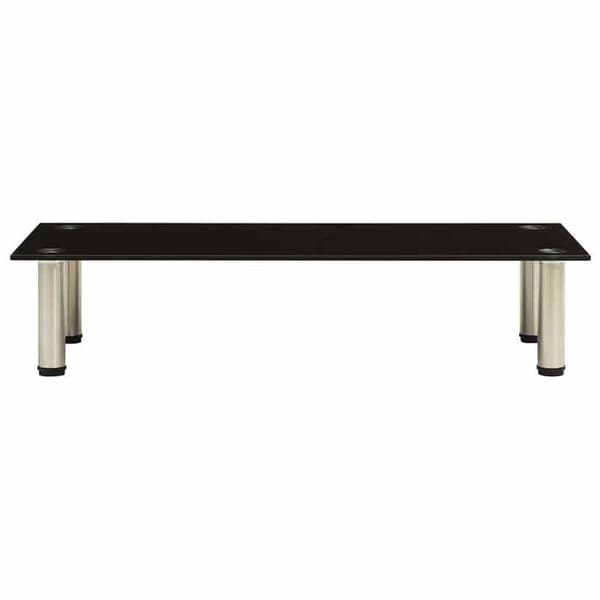 Maison Exclusive - TV-møbel Sort 80x35x17 cm Tempereret glas Svart